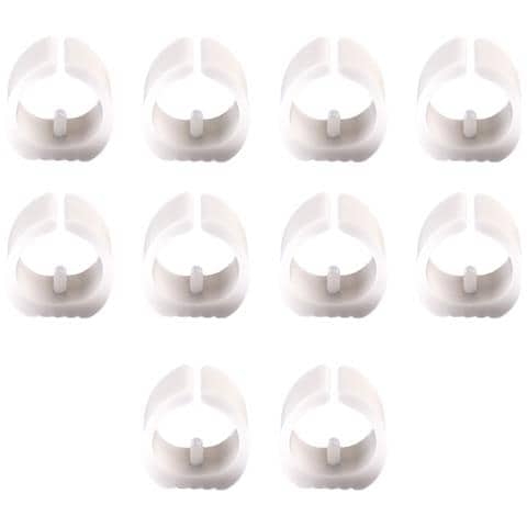 10 Pezzi Di Cuscinetti Per Gambe Di Mobili A Forma Di Arco White M - Foto 1
