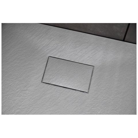 Piatto Doccia In Resina 90x90 Cm Effetto Pietra Colore Grigio Cuba - Foto 2