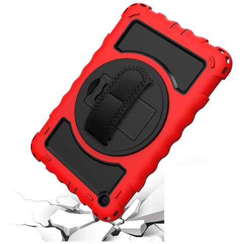 Custodia Per Samsung Galaxy Tab 10.4"" Con Supporto E Tracolla Rossa - Foto 4