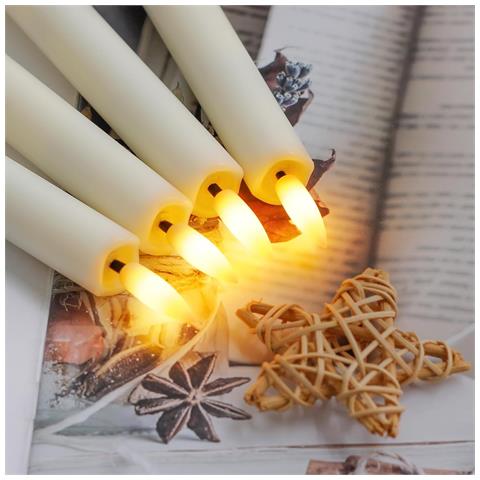 Set Di 6 Candele A Led Senza Fiamma Con Telecomando - Luce Calda E Tremolante - Foto 2