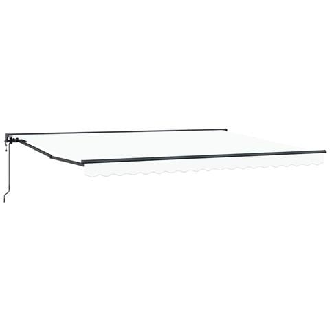 Tenda Retrattile Bianco 450x300 cm Tessuto - Foto 1