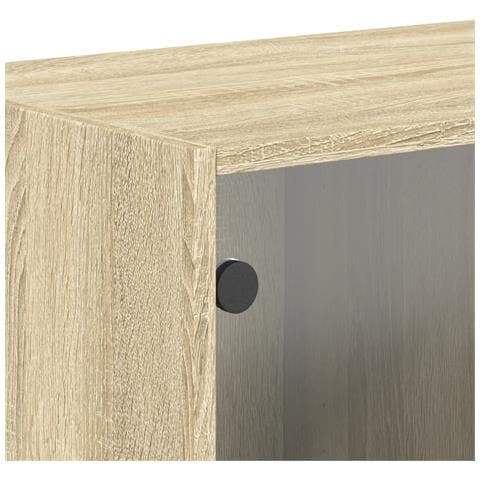 Mobile a Muro con Ante in Vetro Rovere Sonoma 68,5x37x35 cm - Foto 9