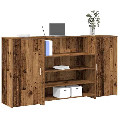 Banco Reception Legno Vecchio 200x50x103,5 cm Legno Multistrato - Foto 2