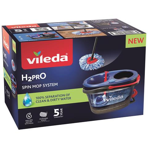 4023103254237 spazzolone Microfibra 6000 ml Bagnato Nero, Blu, Rosso - Foto 1
