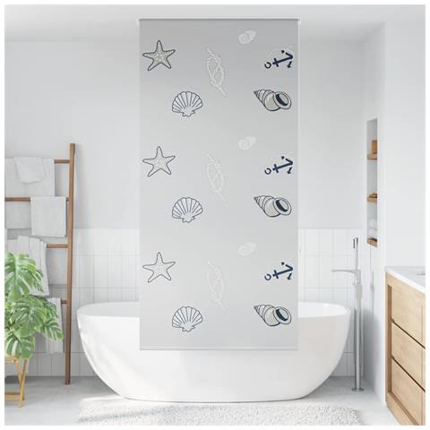 Tenda a Rullo Doccia 100x240 cm Larghezza Tessuto 96 cm - Foto 2