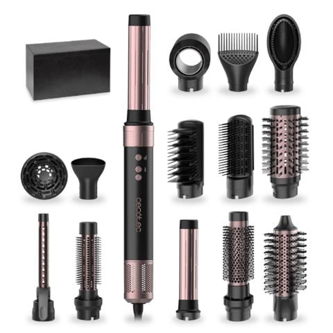 Bamba CeramicCare 14in1 AirGlam Kit per lo styling dei capelli Nero 1400 W 1,8 m - Foto 1