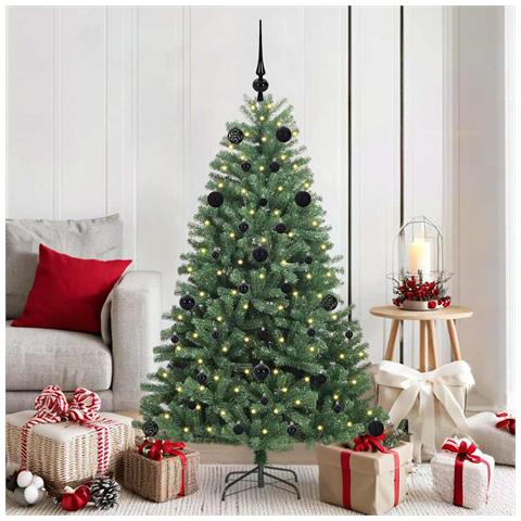 Albero di Natale Artificiale con Rami Pieghevoli Verde 150 cm - Foto 2