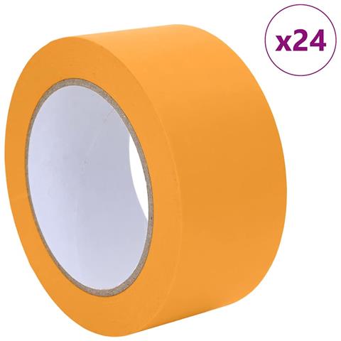 Nastri Adesivi per Pittori 24 pcs Giallo 50mm x 50m Carta - Foto 1
