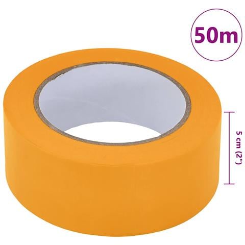 Nastri Adesivi per Pittori 24 pcs Giallo 50mm x 50m Carta - Foto 8