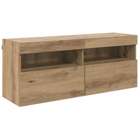 Mobile TV da parete Rovere artigianale 100 x 30 x 40 cm - Foto 1