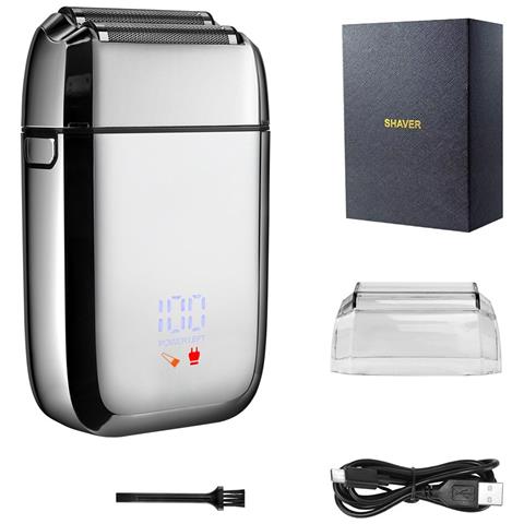 Rasoio Elettrico Per Testa Calva Con Display Led, Ricaricabile Usb, Uso Asciutto E Bagnato - Foto 1