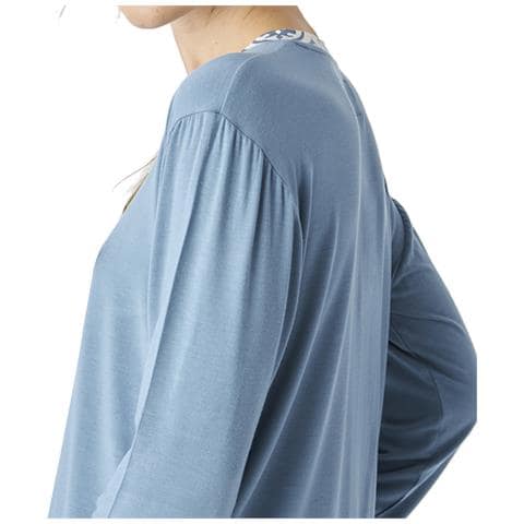 Pigiama A Maniche Lunghe In Modal Sottile Jjb1 Da Donna - Foto 2