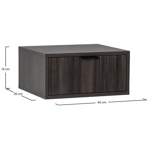 Set Di 2 Comodini Sospes Lluvia 1 Cassetti Colore Noce - Foto 7