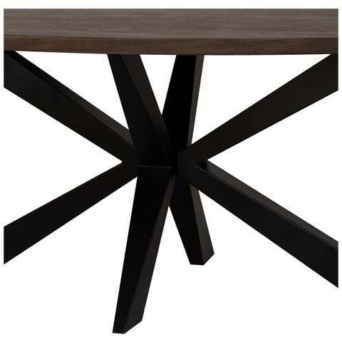 Tavolo Pranzo Ovale Finitura Legno, 200x100x76 - Foto 2