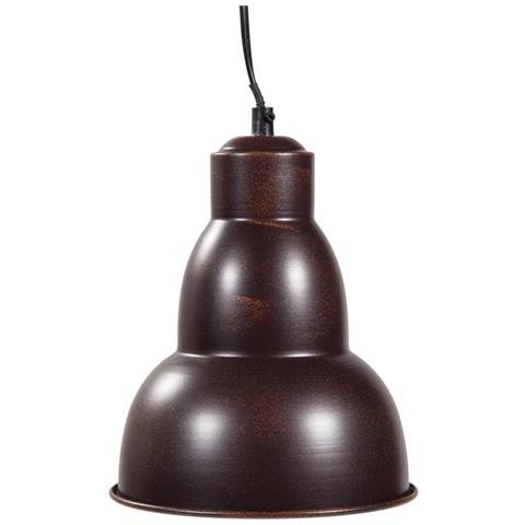 Plafoniera In Metallo Marrone 18,5x18,5x80h - Foto 3