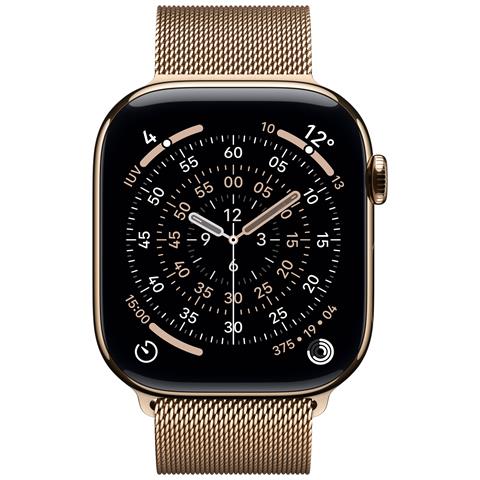 Watch Series 11 GPS + Cellular 46mm Cassa Titanio Oro con Loop in maglia Milanese Oro - S /M - Foto 2