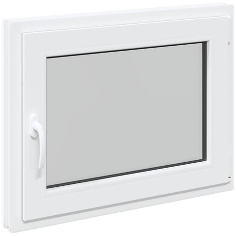 Finestra per Soffitta RISOR 80 x 50 cm PVC e Vetro Bianco - Foto 1