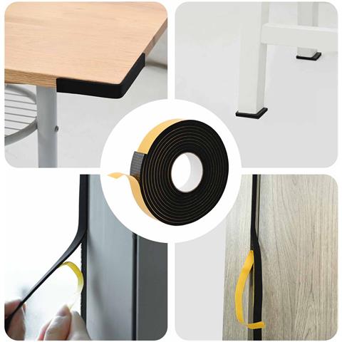 Nastro adesivo in schiuma 20 pcs Nero 30mm x 5m Schiuma CR - Foto 2