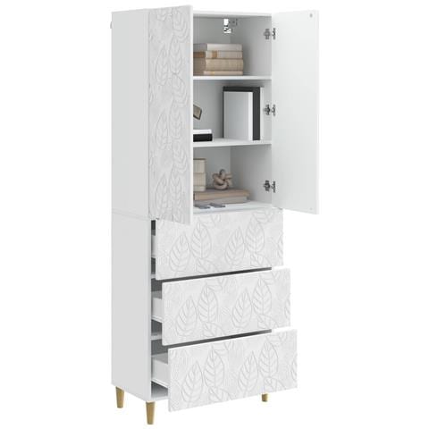 Set di armadi 2 pcs Bianco Lucido 66 x 34,5 x 90 cm - Foto 2