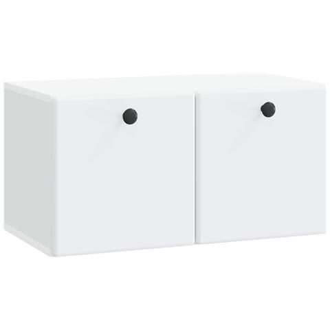Mobile Porta TV da Muro 59,5 x 31 x 30 cm Bianco - Foto 1