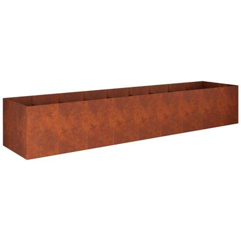 Vaso da giardino Ruggine 360 x 80 x 60 cm Acciaio Corten - Foto 1