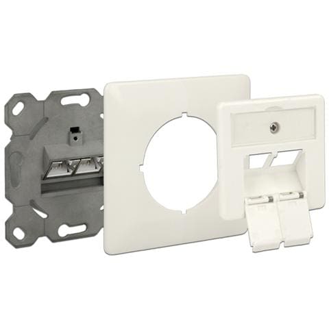 Dose 2xRJ45 LSA Unterputz Cat. 6A - Foto 2