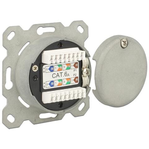 Dose 2xRJ45 LSA Unterputz Cat. 6A - Foto 1