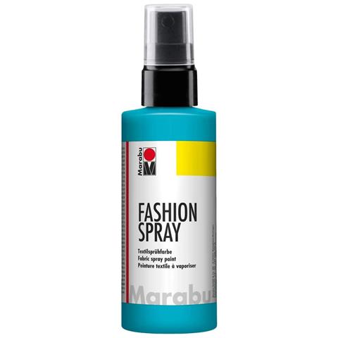 Vernice ""fashion Spray"" Per Stoffa Con Erogatore Spray 100ml - Colore Blu Caraibi 091 - Foto 2