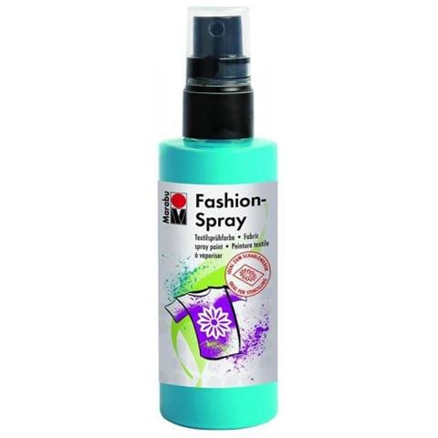 Vernice ""fashion Spray"" Per Stoffa Con Erogatore Spray 100ml - Colore Blu Caraibi 091 - Foto 1