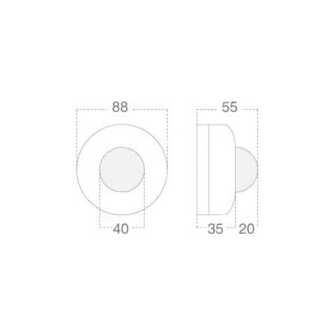 Sensore Di Movimento Infrarossi Crepuscolare Con Funzione Manual Override Montaggio A Soffitto 360° Bianco Ip20 Vt-8049 - Sku 1355 - Foto 4