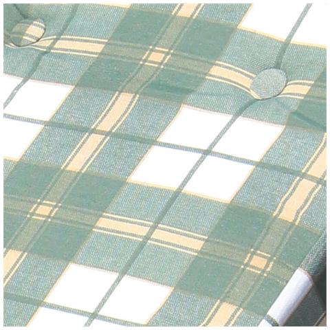 Poltrona Sdraio 4 Posizioni Verde Con Prolunga E Cuscino Per Interno, Veranda Salotto Portico - Foto 2