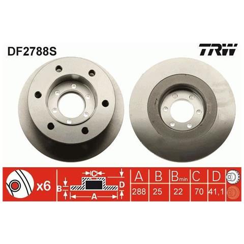 Disco Freno Df2788s Unitai - Foto 1