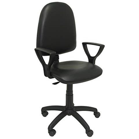 Modello 04cp - Sedia Da Ufficio Ergonomica Con Meccanismo Di Contatto Permanente E Regolabile In Altezza - Sedile E Schienale Imbottiti In Tessuto Similpelle Colore Rosso (braccioli Fissi Inclusi)  - Foto 6