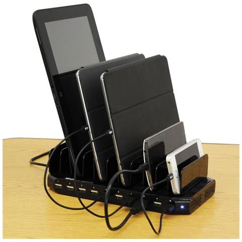 Tripp Lite U280-010-st-cee Docking Station Per Dispositivo Mobile Nero (10-port Usb Charging Station - 12v 8a [96w] / Sc - Foto 2