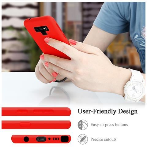 Custodia Compatibile Con Samsung Galaxy Note 9 In Liquid Rosso - Coperchio Protettivo In Silicone Tpu Flessibile - Foto 10