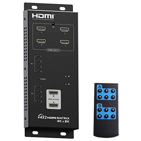 Premiumcord Interruttore Ha Hdmi Matrix 4: 2 Con Audiorisoluzione 4kx2k - Foto 1