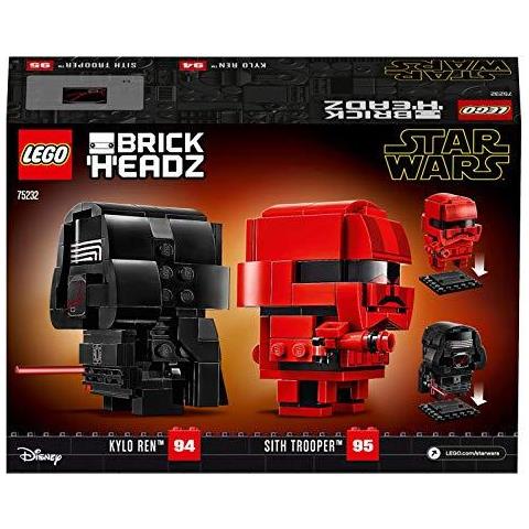75232 Brickheadz Kylo Ren Sith Trooper Collezione Edificio Situato Di Star Wars The Rise Of Skywalker Film Double Pack Da Collezionista - Foto 4