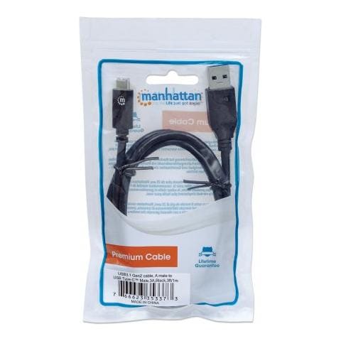 Cavo USB 3.1 Gen2 A Maschio / USB-C Maschio 1m - Nero - Foto 2