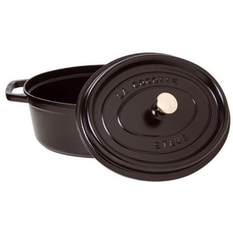 Cocotte in Ghisa con Coperchio Diametro 31 cm Capacità 5.5 lt Colore Nero - Linea La Cocotte  - Foto 2
