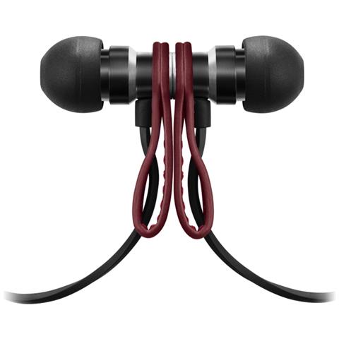 M-EARS In Ear Earphones - Red Leather - Foto 2