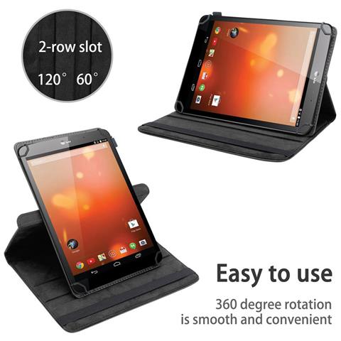 Cadorabo Custodia Per Tablet Compatibile Con Lg G Pad 8.3 In Nero - Coperchio Protettivo A 360 Gradi Fatto Di Finta Pelle Con Funzione Di Stand E Banda Elastica - Foto 2