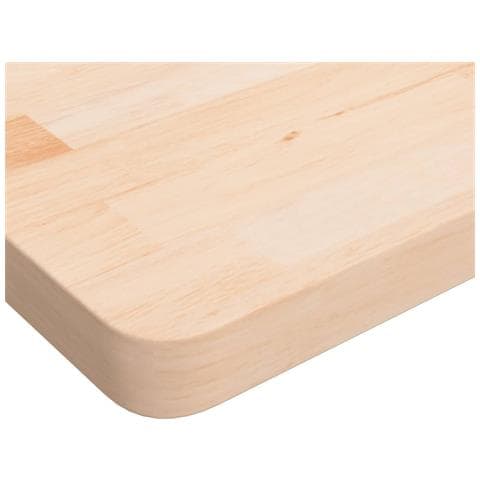 Piano Tavolo Quadrato 70x70x4 Cm Massello Rovere Non Trattato - Foto 2