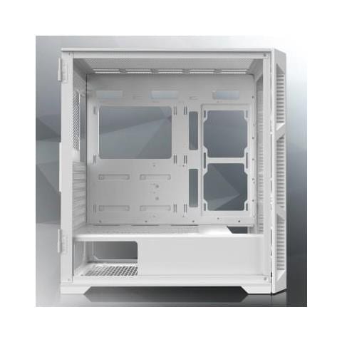 Case Ponos Ultra Midi Tower mini ITX, E-ATX, ATX, micro ATX Porte USB 3.0 Colore Bianco (Finestrato) - Foto 1
