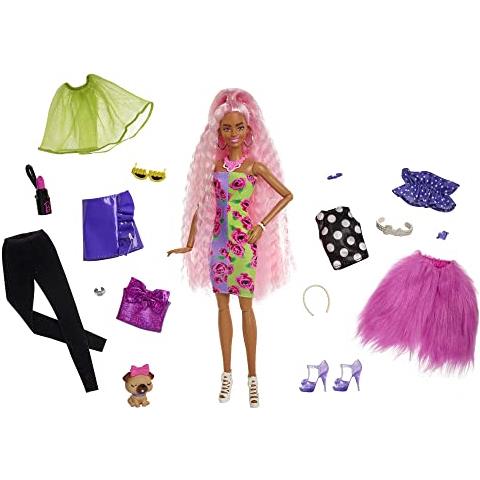Barbie Extra Deluxe - Set Di Bambole E Accessori Con Animale Domestico, Pezzi Da Mescolare E Abbinare Per Oltre 30 Look, Giunti Flessibili Multipli, Regalo Per Bambini Dai 3 Anni In Su - Foto 1