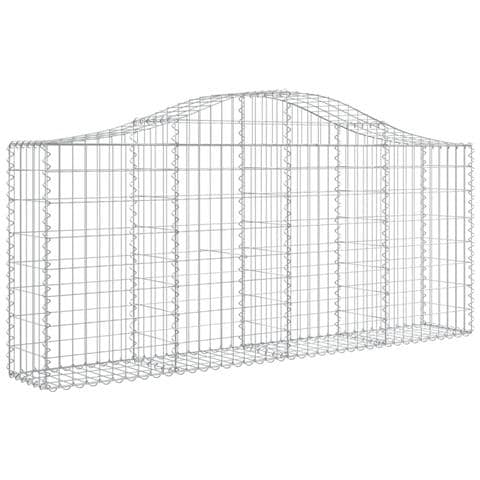 Cesto Gabbione Ad Arco 200x30x80/100 Cm Ferro Zincato - Foto 1