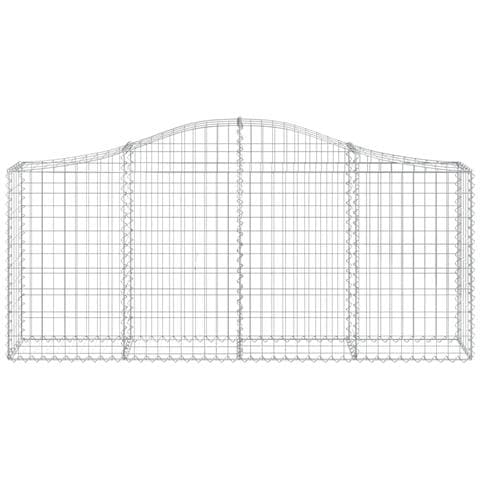 Cesto Gabbione Ad Arco 200x30x80/100 Cm Ferro Zincato - Foto 2