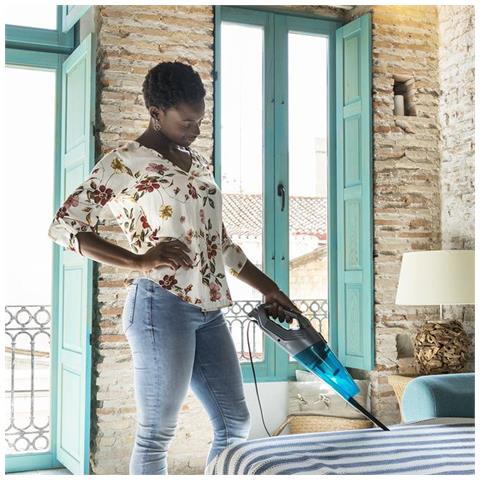 Conga Popstar 1000 DuoStick Easy Aspirapolvere a bastone 2 in 1 AC Secco Senza sacchetto 0,8 L 800 W Nero, Argento, Turchese - Foto 2