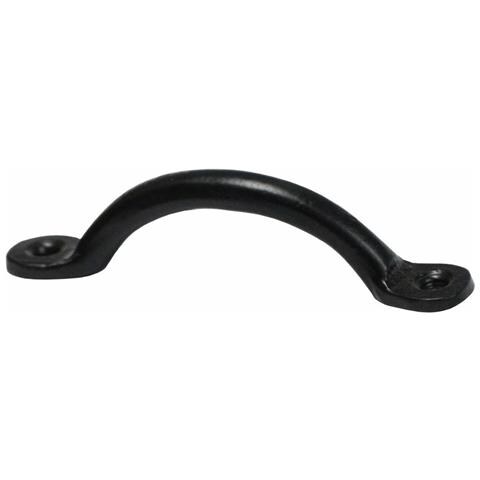 Maniglia Della Porta 125 Mm Nero Acciaio - Foto 1