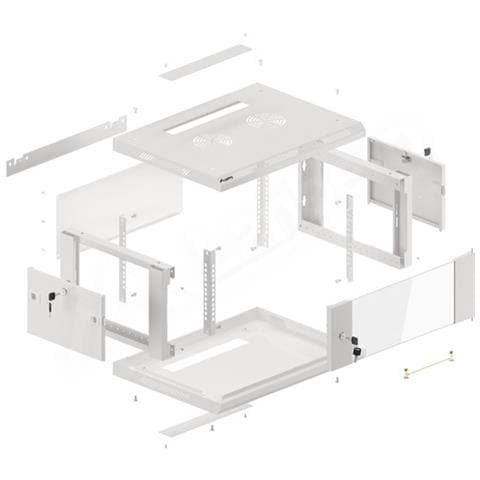 WF01-6404-10S rack 4U Da parete Grigio - Foto 9