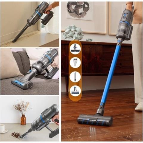 T12 Pure Crystal Scopa Ricaricabile 2 i1n senza Sacco Potenza 535 W Colore Blu - Foto 5